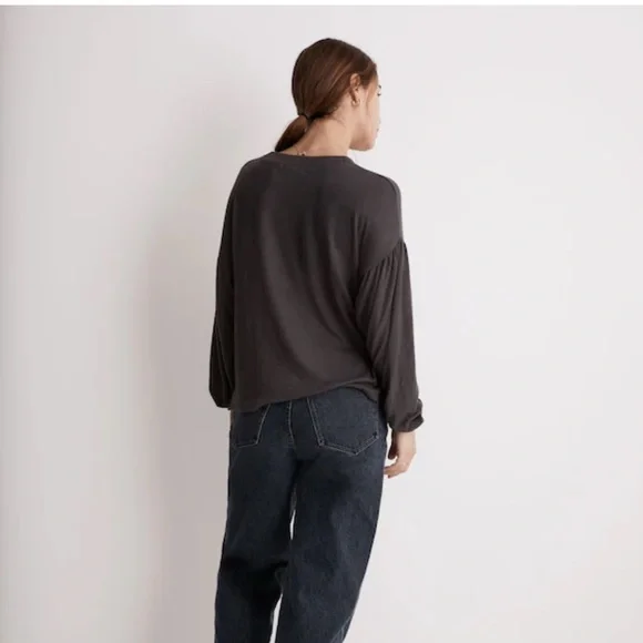 madewell • dreamiest knit long-sleeve tee - Picture 2 of 7